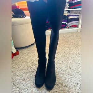 Stuart Weitzman 5050 suede black boots